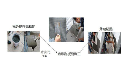 瓷磚粘結(jié)劑粘貼施工常見問題